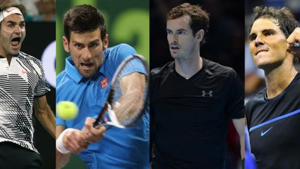 Roger Federer Novak Djokovic Andy Murray Rafael Nadal