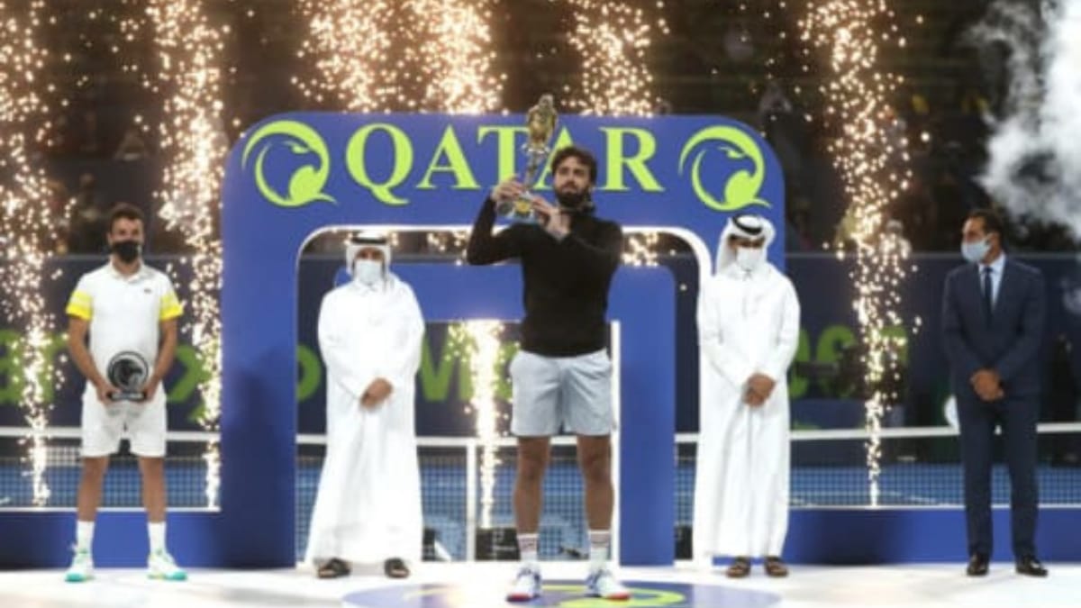 Nikoloz Basilashvili defeats Roberto Bautista Agut to win his fourth career title at Doha