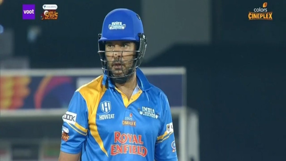 WATCH – Yuvraj Singh hits four sixes in a row at the Road Safety World Series