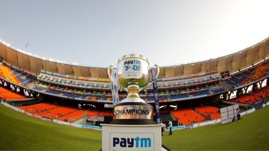 Paytm T20I series trophy