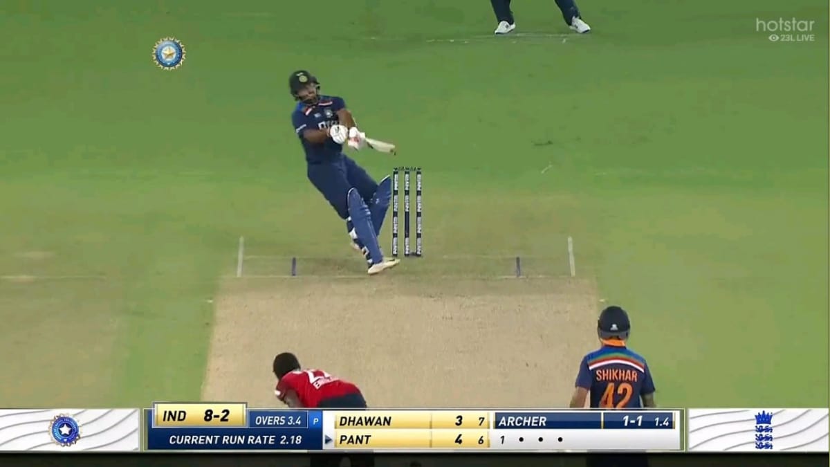 India vs England 2021: WATCH – Rishabh Pant comes up with yet another outrageous shot off Jofra Archer’s bowling