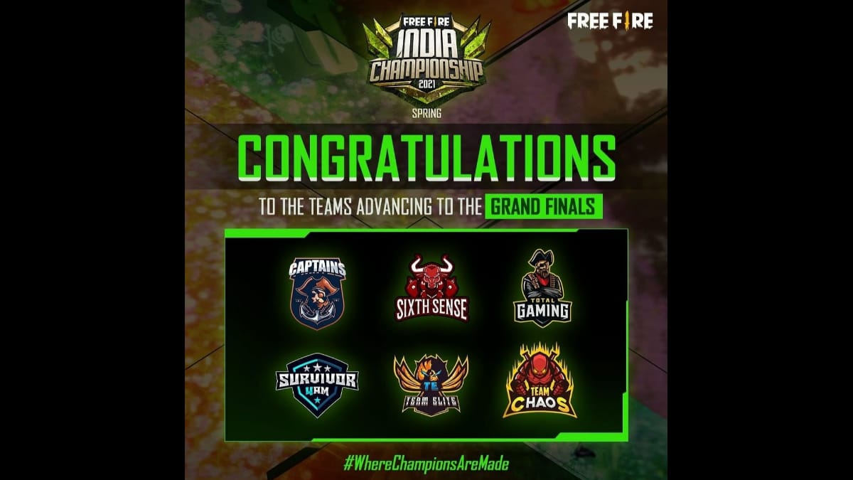 Free Fire India Championship (FFIC) 2021 Grand Finals: Viewer rewards, teams and more