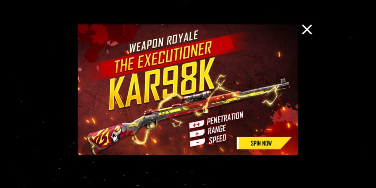 How to get the Executioner KAR98K in Free Fire for Free