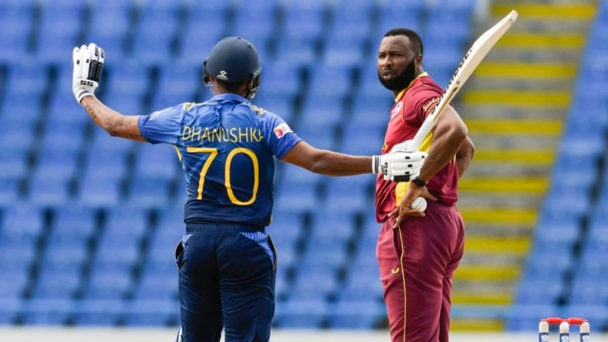 WI vs SL: WATCH – Danushka Gunathilaka got out bizarrely while obstructing field during the first ODI