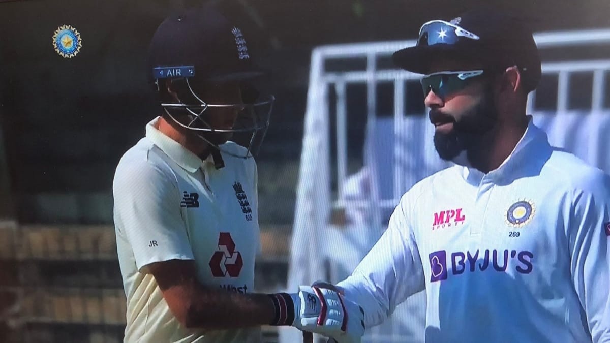 India vs England 2021: WATCH – Joe Root gets hit by a wayward throw from Virat Kohli