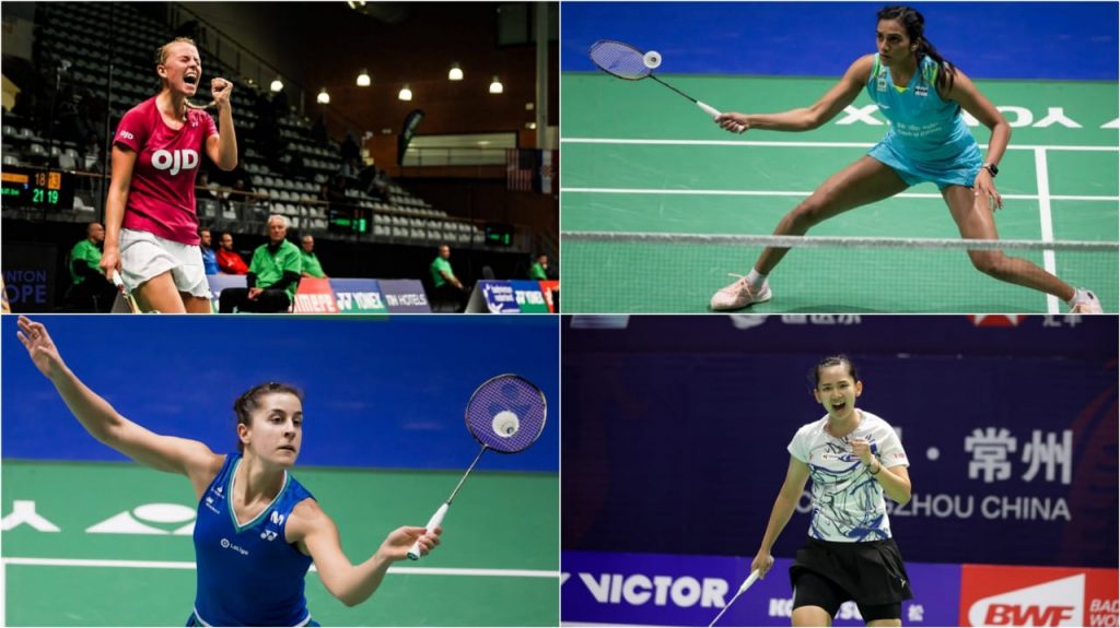 Sindhu Mia Carolina Marin Ponpawee chochuwong