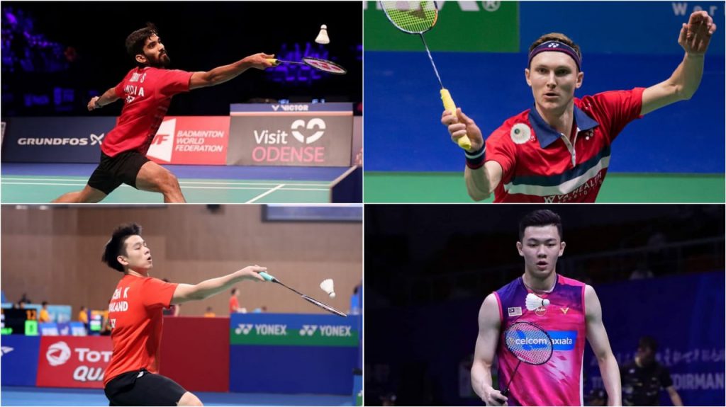 Axelsen Vikort, Lee Zii Jia, Kidambi Srikaanth, Kunlavut Vitidsarn