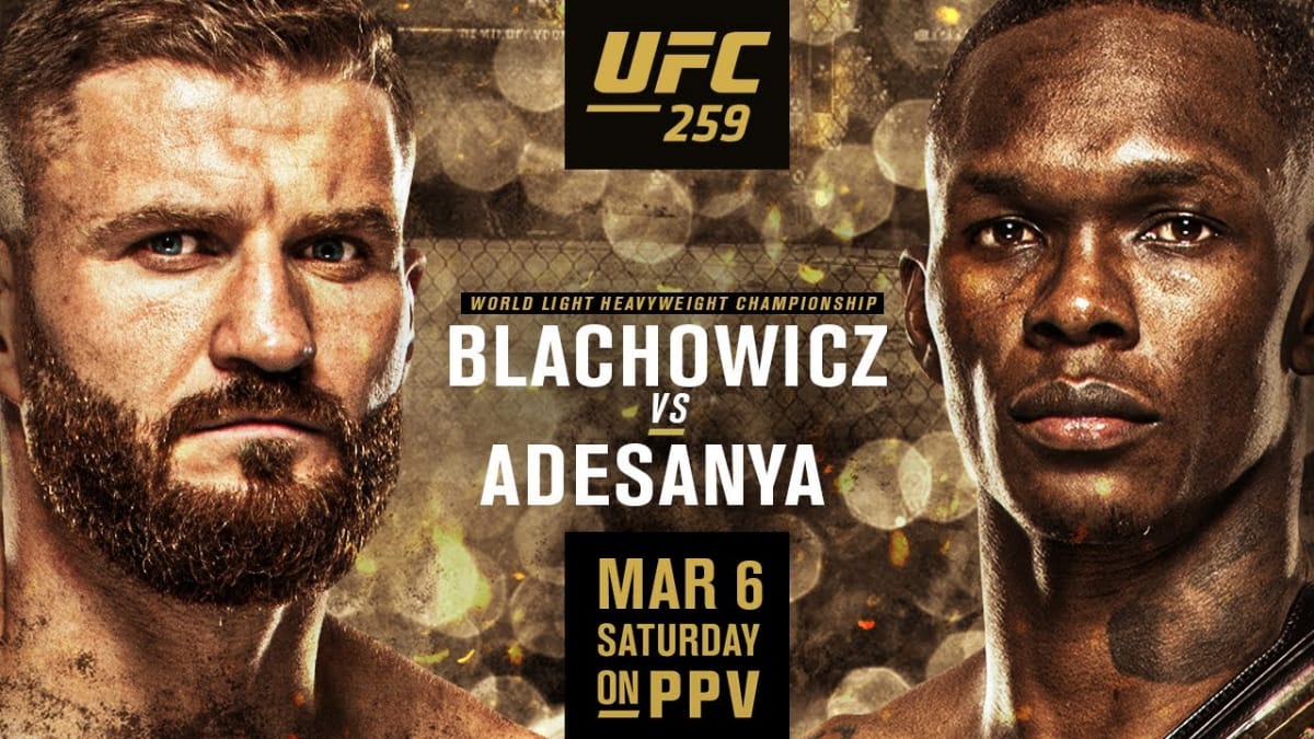 UFC 259: Play by Play live results, Jan Blachowicz vs Israel Adesanya