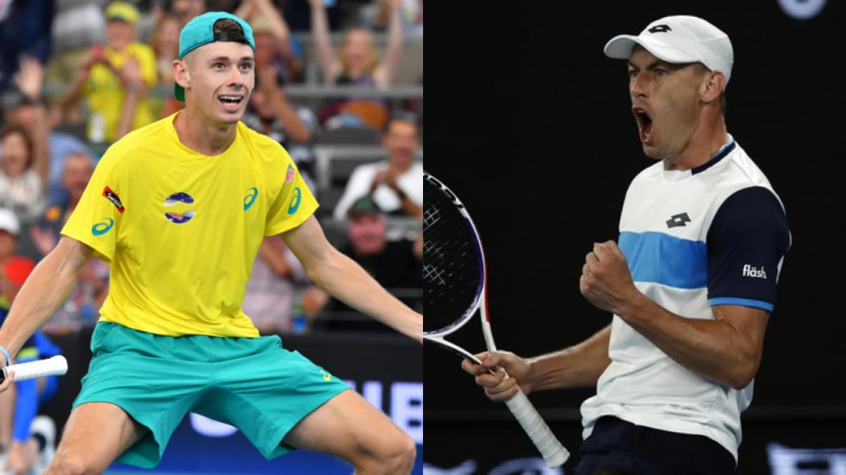 WATCH: Alex de Minaur and John Millman play out a breathtaking 44-shot rally that ends with an incredible winner