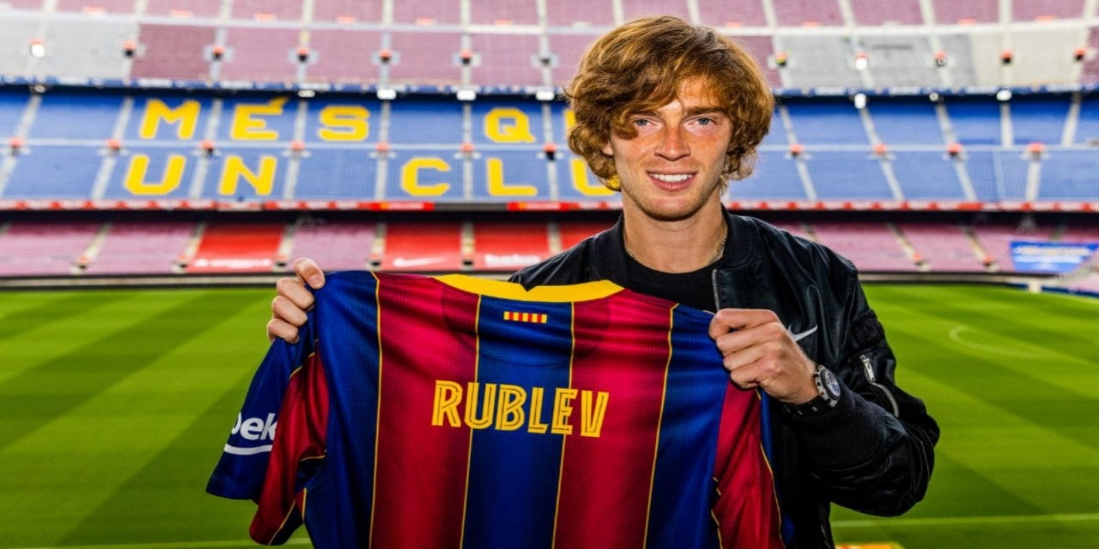 Big ‘Barcelona FC’ fan Andrey Rublev visits Camp Nou Stadium