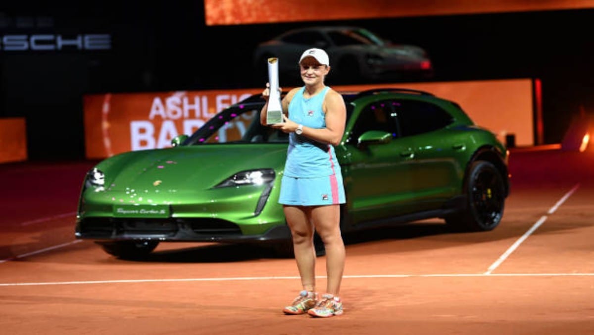 Ash Barty defeats Aryna Sabalenka to win the Porsche Grand Prix at Stuttgart