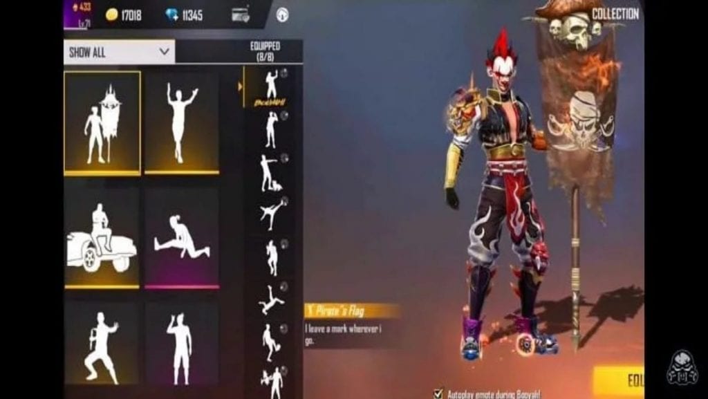 cheapest emotes in free fire