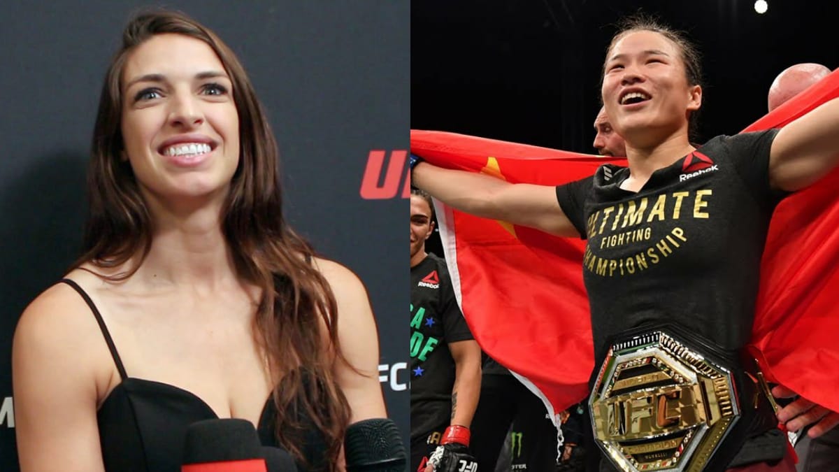 “I think it’s gonna be hard to take her off the throne right now,” says Mackenzie Dern about Zhang Weili as she predicts UFC 261