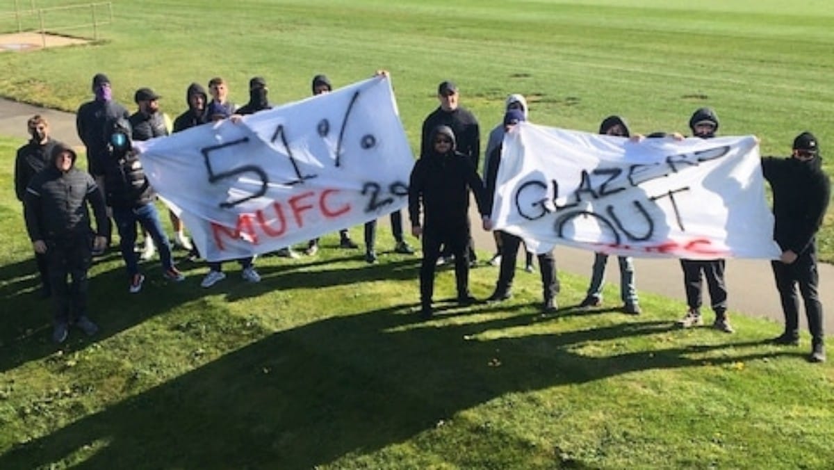 Manchester United fans storm to protest at Old Trafford