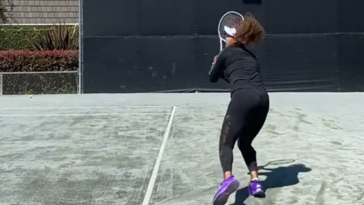 WATCH: Naomi Osaka starts training on Green Clay court