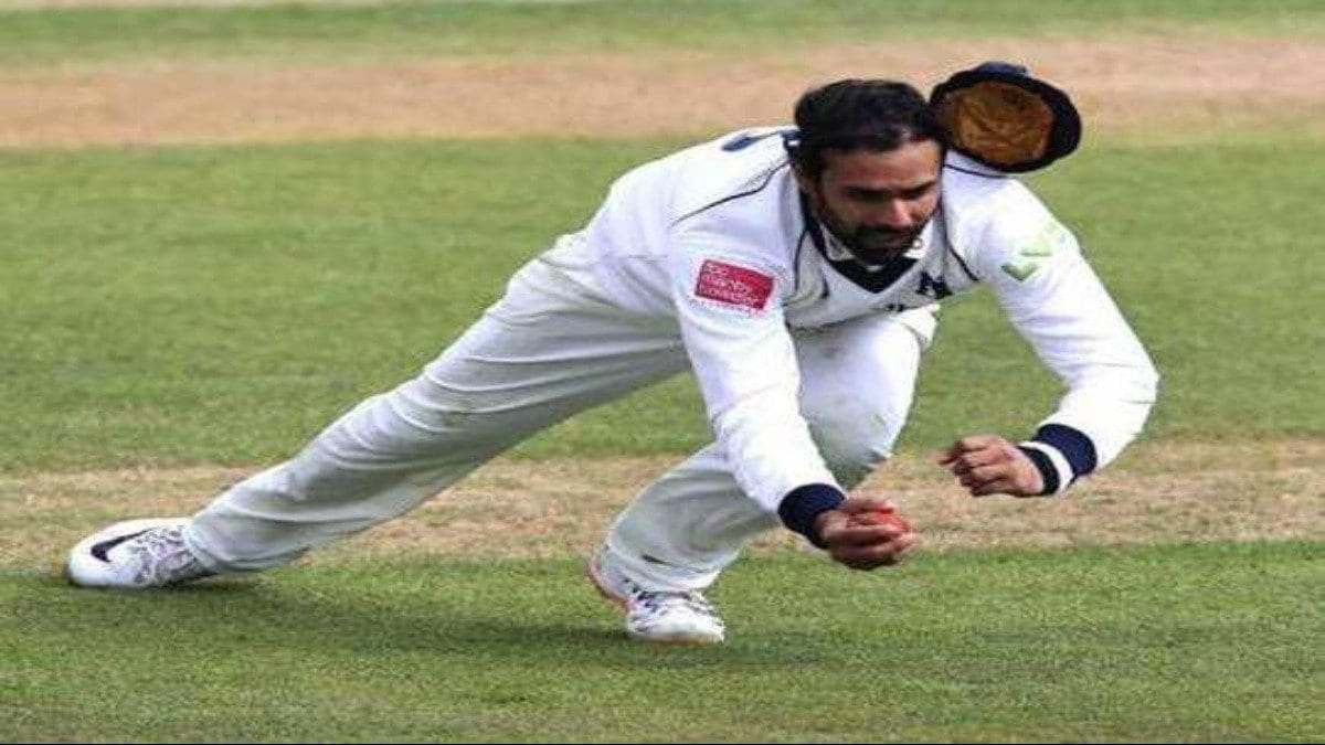 WATCH – Hanuma Vihari takes a one-handed catch on English county debut