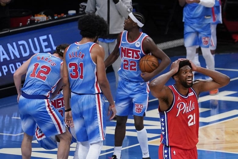 Philadelphia 76ers, Joel Embiid top undermanned Brooklyn Nets 123-117 to grab #1 spot in East