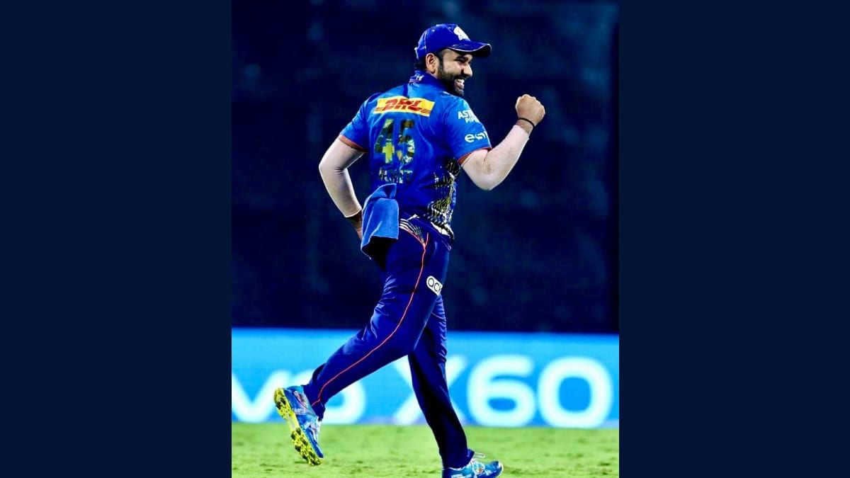 IPL 2021: Rohit Sharma wears “Plastic Free Ocean” shoes in his second tournament outing against KKR