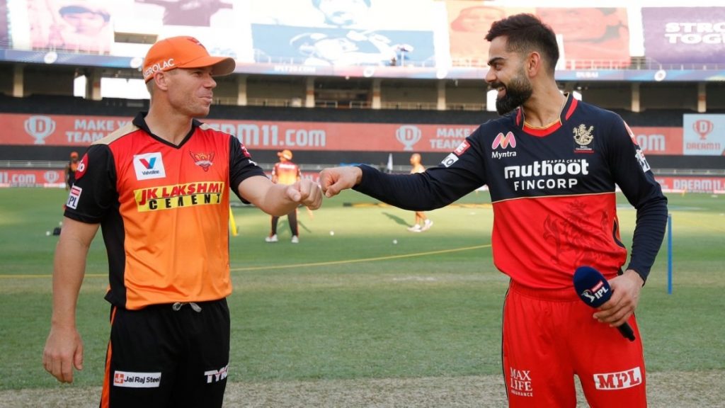 David Warner and Virat Kohli