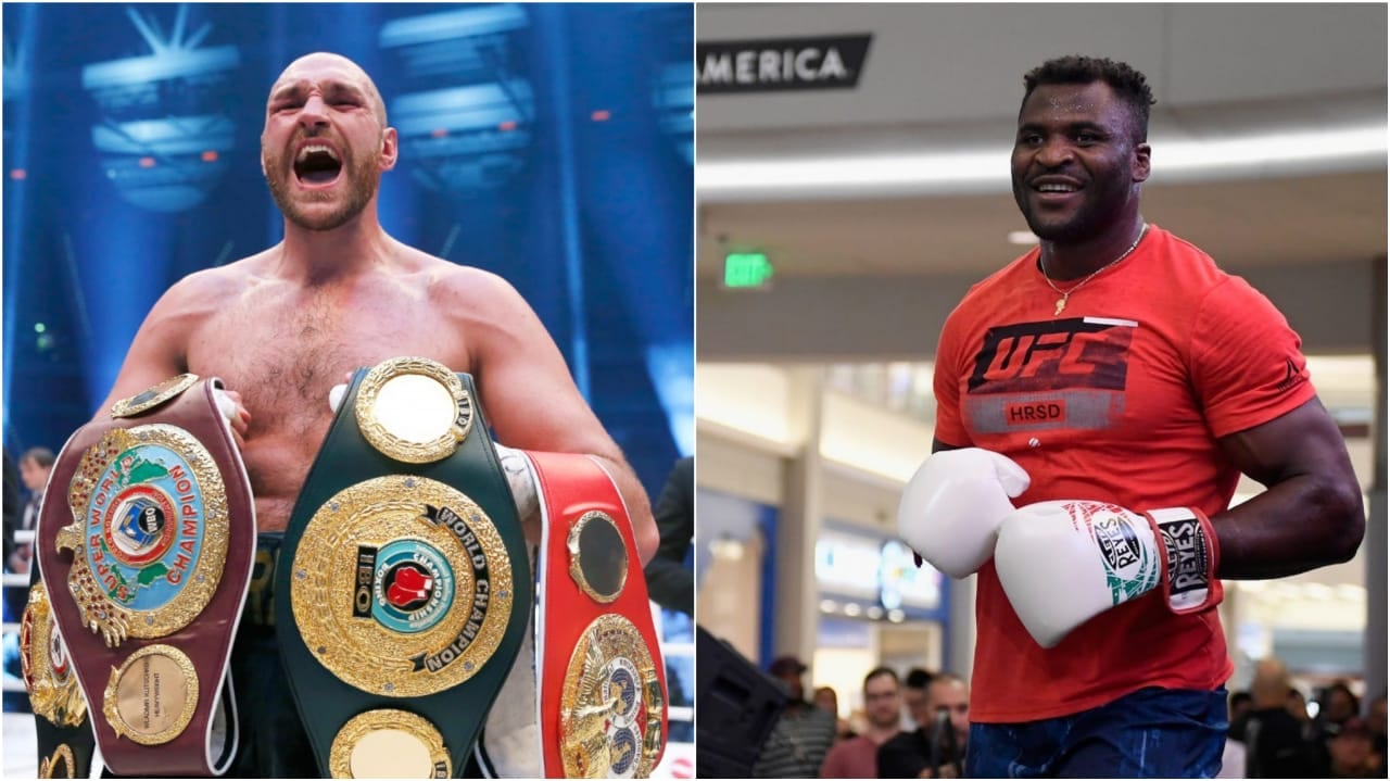 Francis Ngannou responds to Tyson Fury after the WBC heavyweight champion calls Ngannou “easy work”.