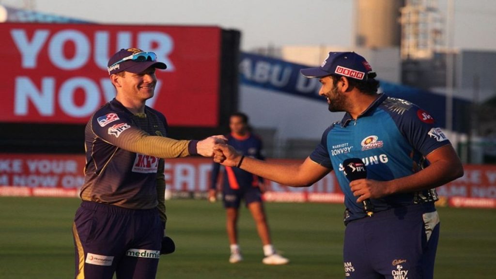 Eoin Morgan and Rohit Sharma