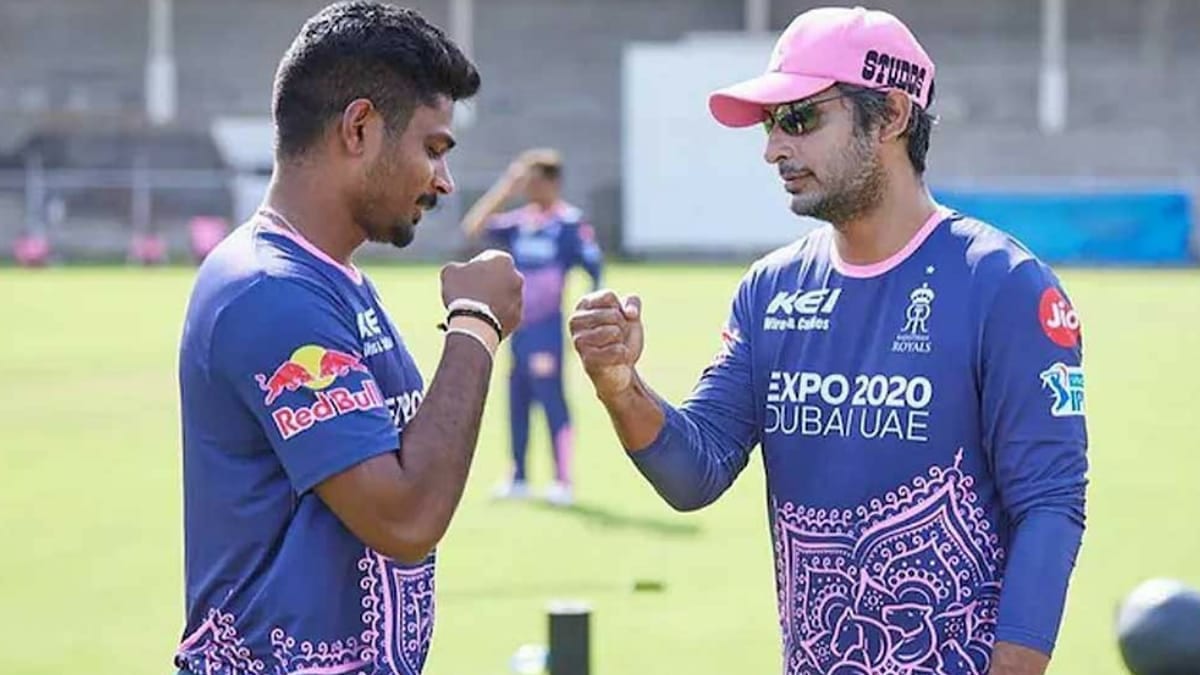 Sanju Samson and Kumar Sangakkara