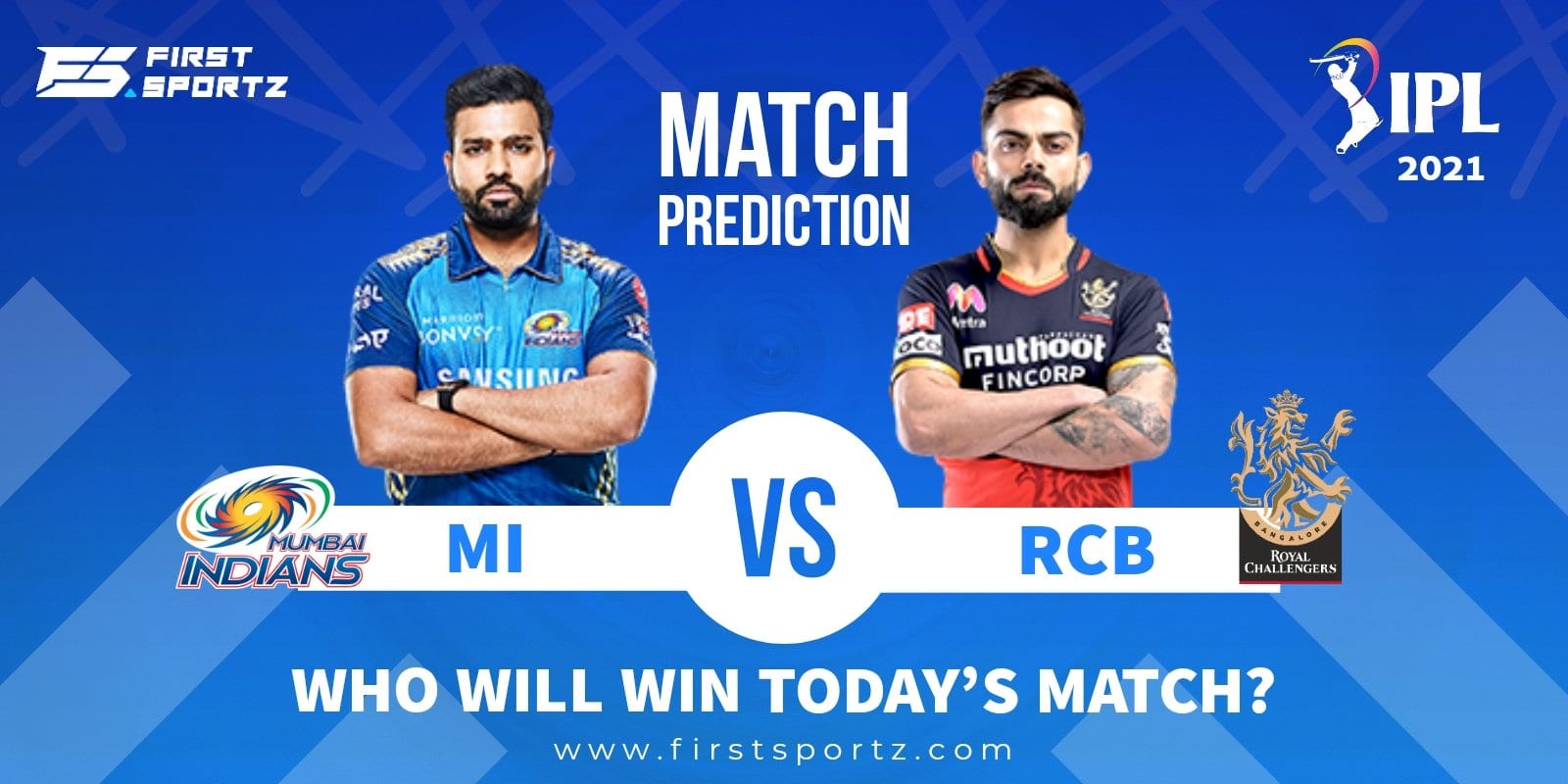 IPL 2021: Who will win today’s IPL Match? – MI vs RCB, Match 1