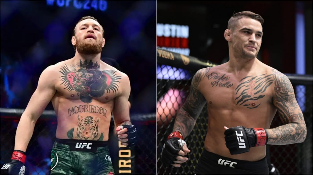 “Last time you backed up and shot inside the first 30 seconds. I’ll be in the middle from the very go if you want it,’’ Conor McGregor and Dustin Poirier exchanged some words on Twitter