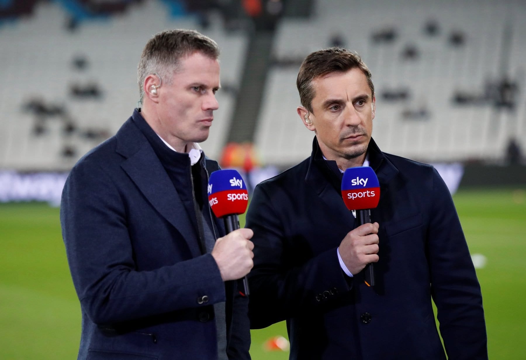 Jamie Carragher and Gary Neville