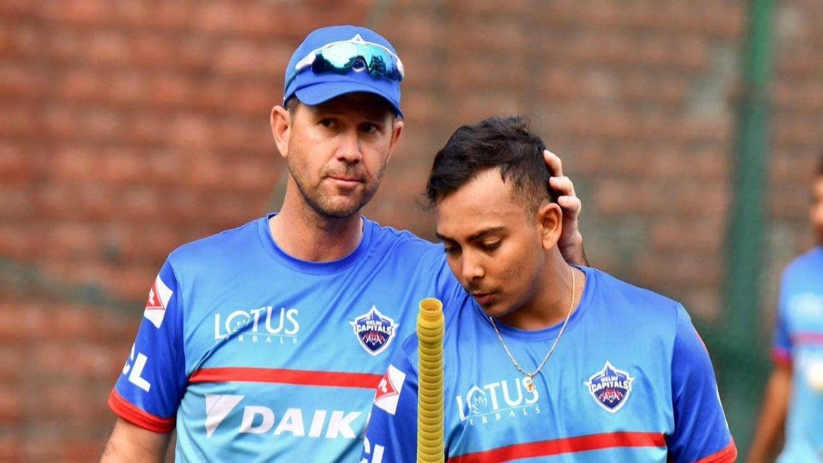 IPL 2021: “It feels like the Chak De India music is being played in the background” – Prithvi Shaw speaks on head coach Ricky Ponting