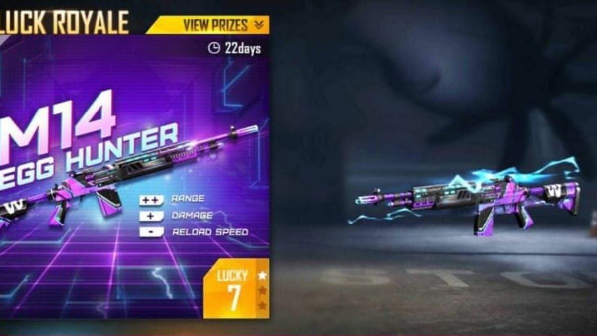 Free Fire: How To Get EggHunter M14