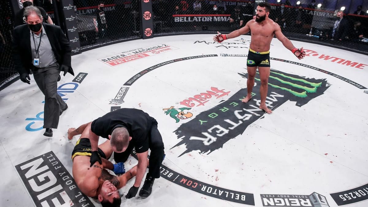 Bellator 255: Patricio Freire chokes out Emmanuel Sanchez, will face A.J. Mckee in the Grand Prix final