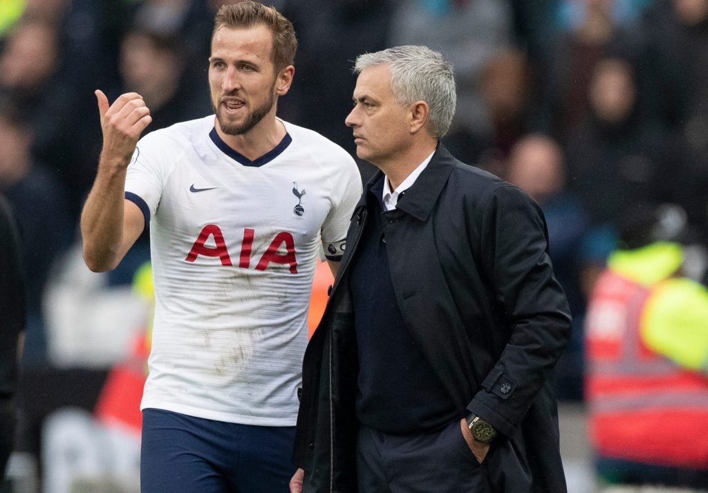 Jose Mourinho and Harry Kane