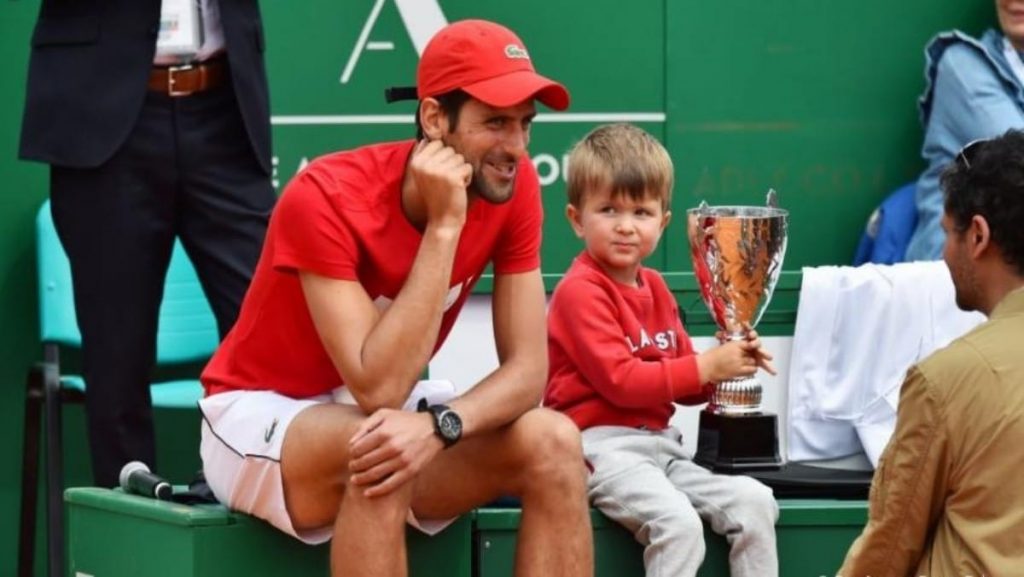 Novak Djokovic and Son Stefan