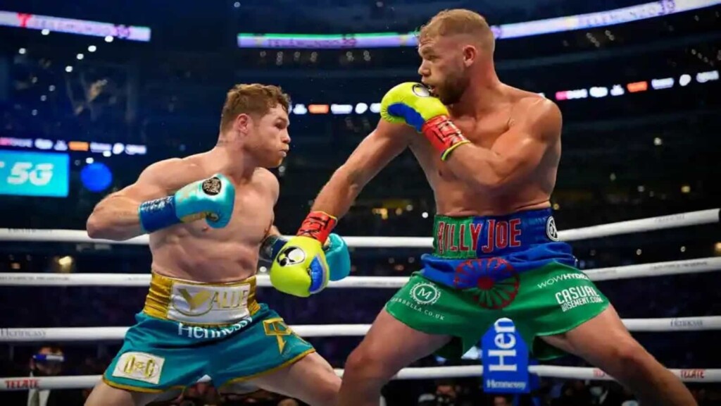 Canelo Alvarez and Billy Joe Saunders