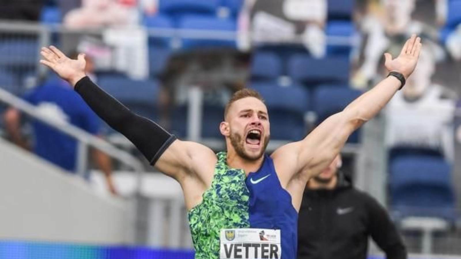 WATCH – Johannes Vetter records third best javelin mark in the history of the sport