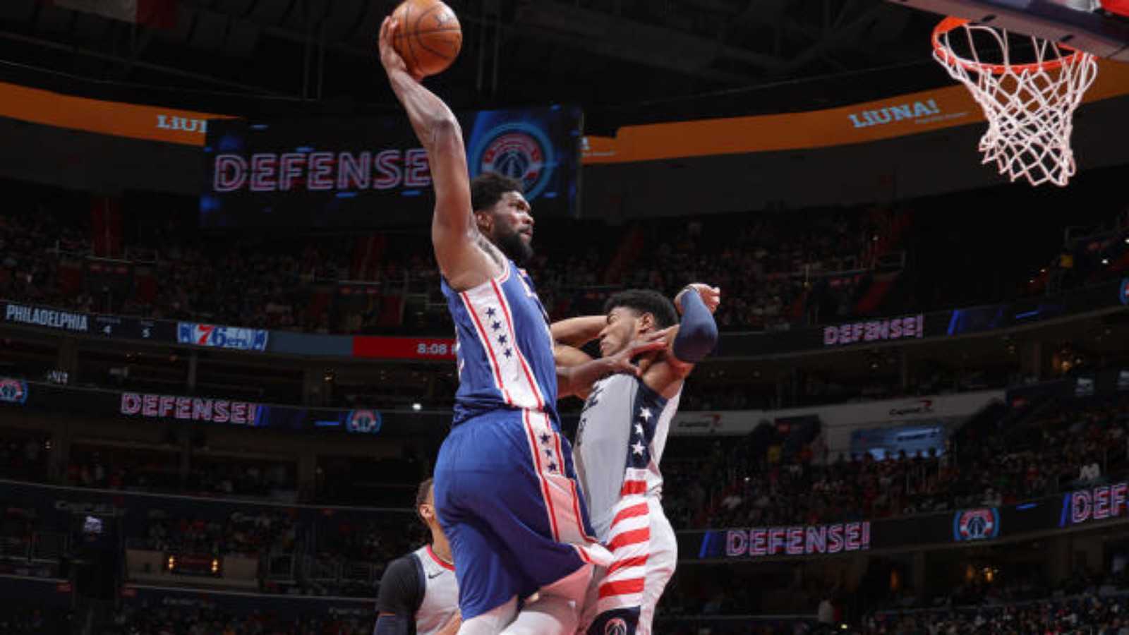 WATCH: Joel Embiid throws down a monstrous jam with authority vs Atlanta Hawks in Game 7