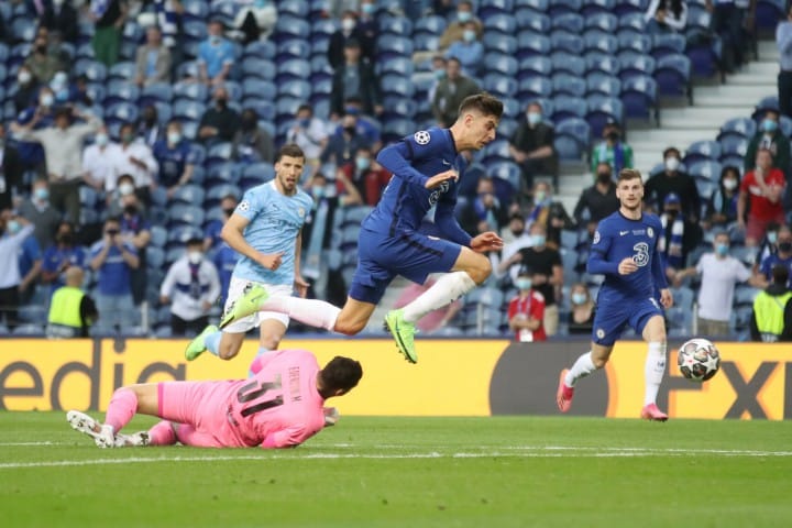 Havertz on way to goal