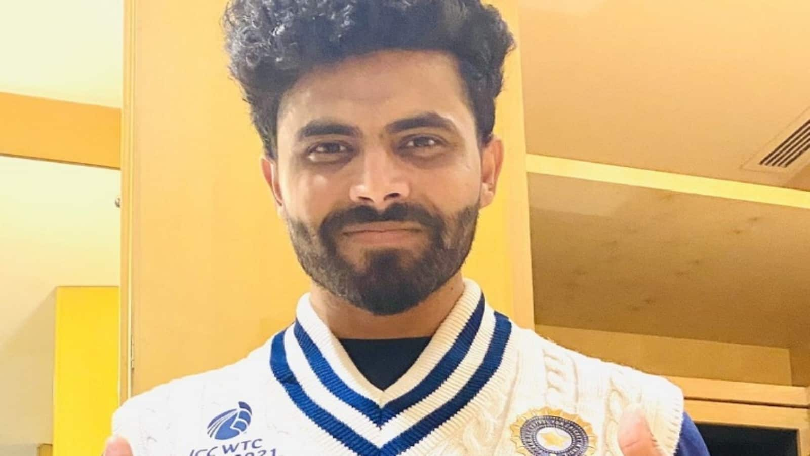 Ravindra Jadeja unveils India’s retro jersey for the WTC final against New Zealand; Twitter reacts