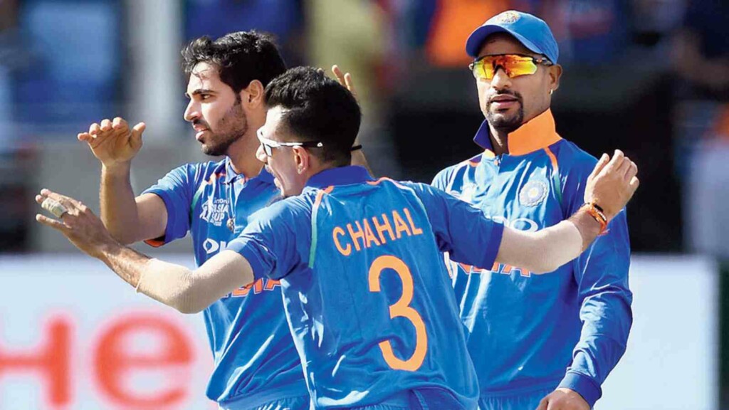 Bhuvneshwar Kumar Yuzvendra Chahal Shikhar Dhawan Team India