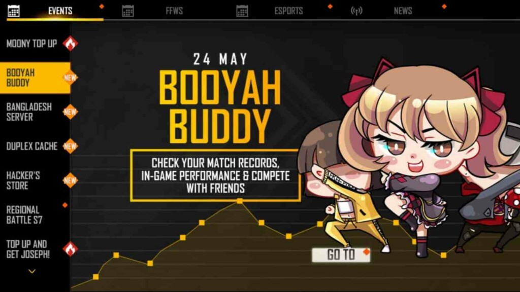 Booyah Buddy event in free fire