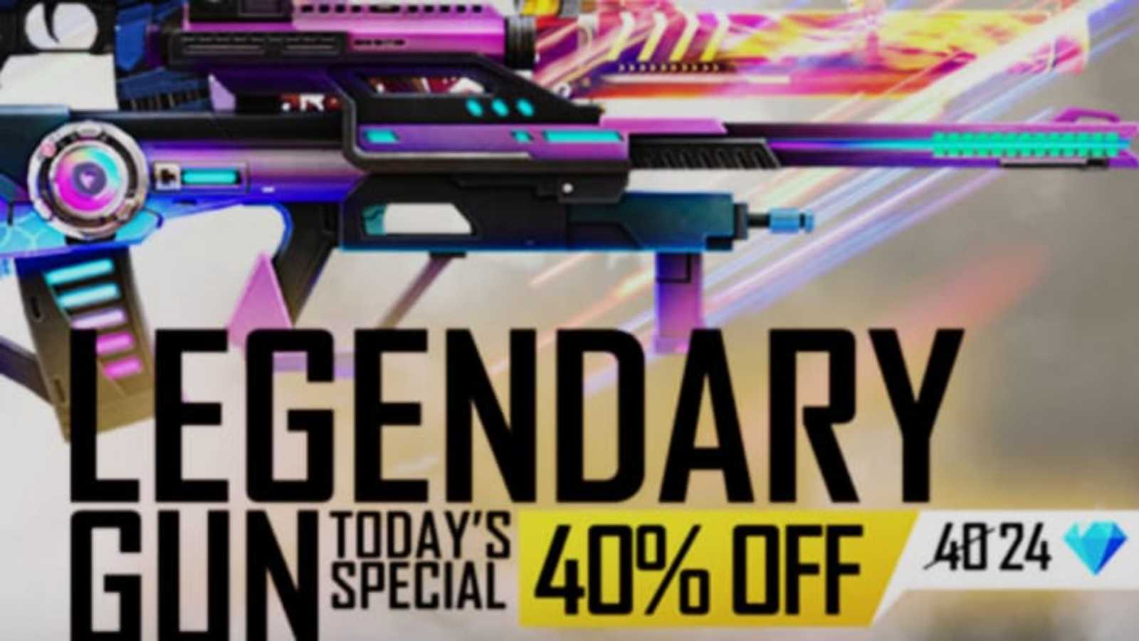 Free Fire Legendary Gun Store 40% off: All you need to know