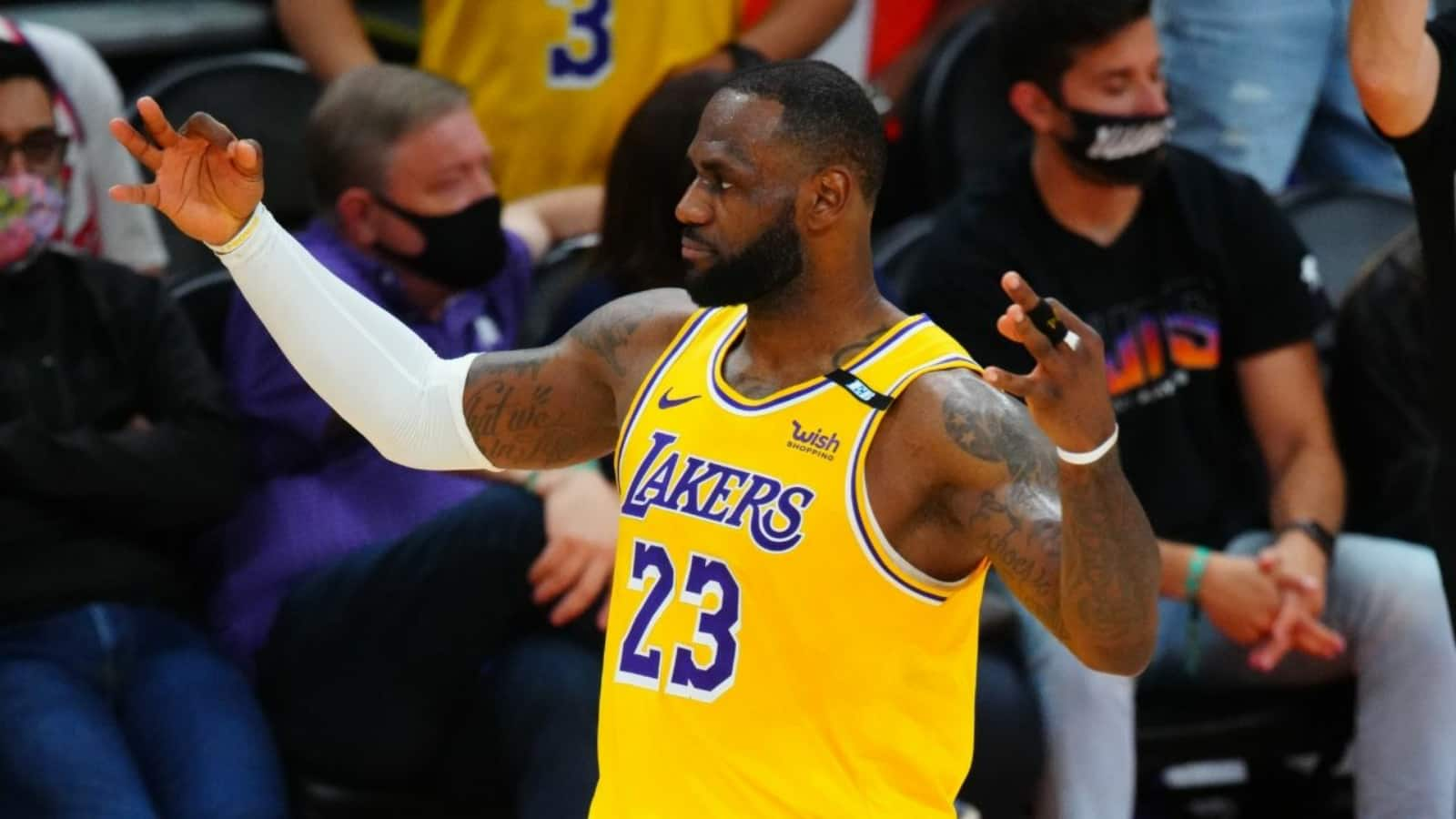 WATCH: Los Angeles Lakers’ LeBron James pours down airplane dunk in the early phase of game 2