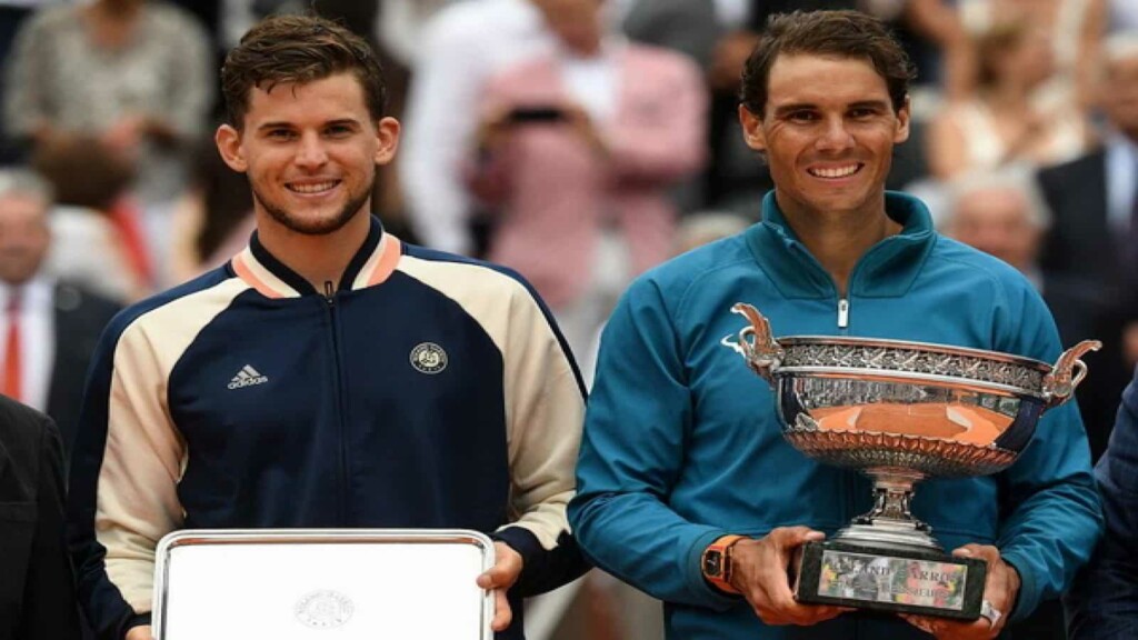 Dominic Thiem and Rafael Nadal 2018 French Open