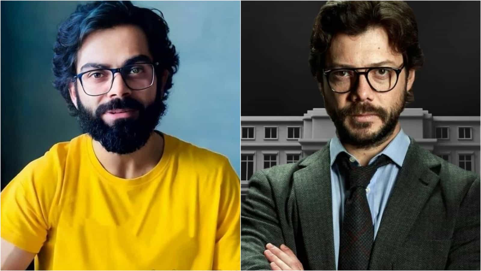 “Money Heist Professor or Kabir Singh?” – Virat Kohli Money Heist look has fans buzzing