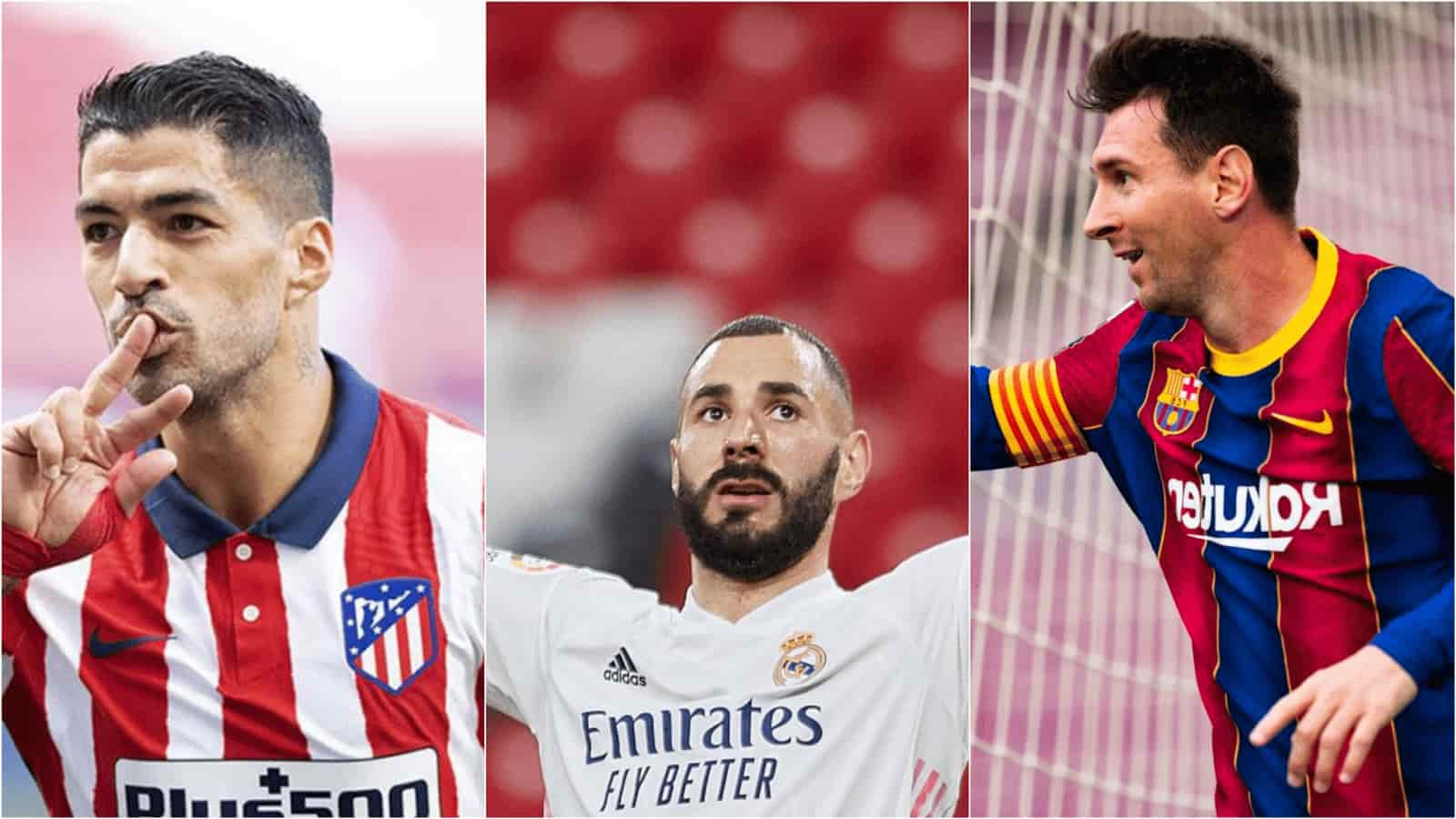 Messi, Benzema and Suarez feature in La Liga Team of the Season for 2020-21