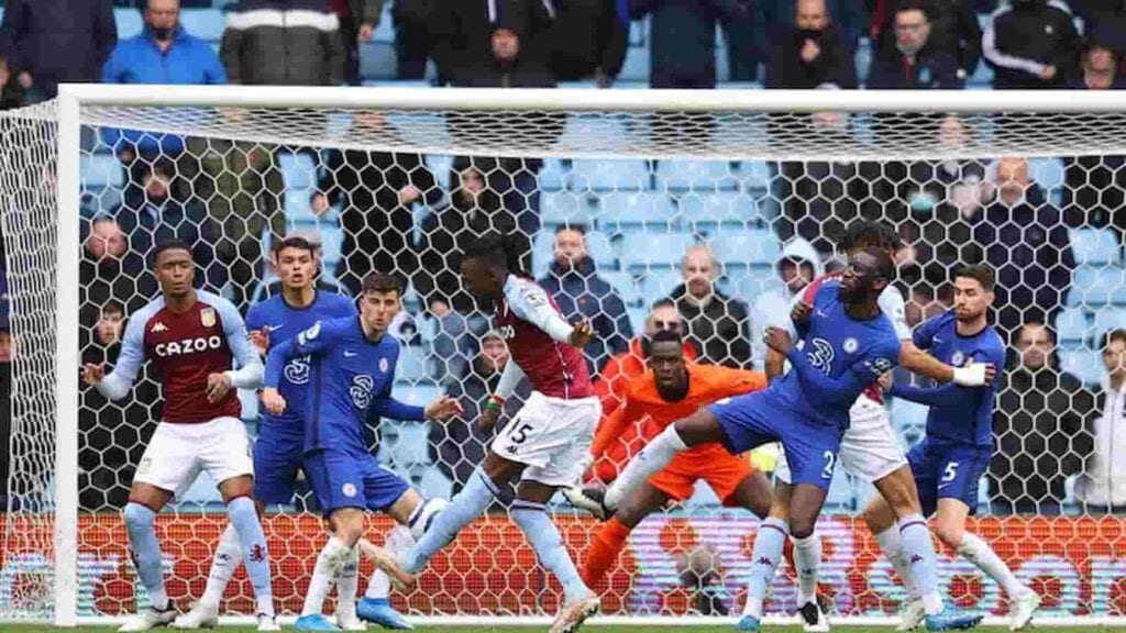 Traore puts Villa in the lead against Chelsea