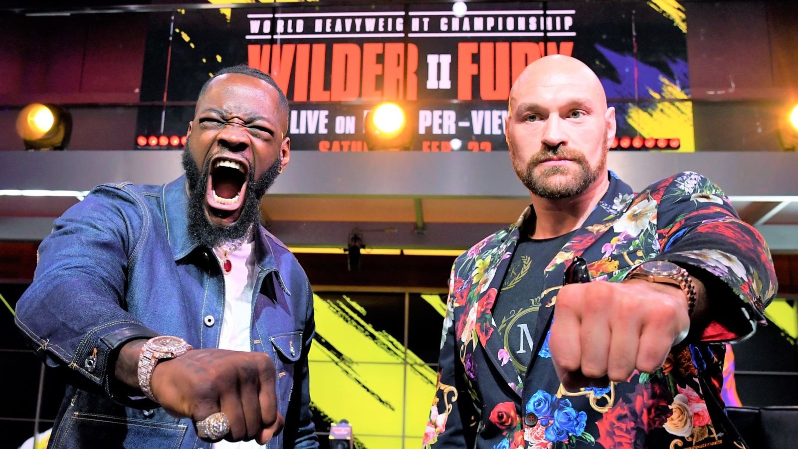 Throwback to when Tyson Fury mocked Deontay Wilder ahead of their rematch weigh-in in 2020