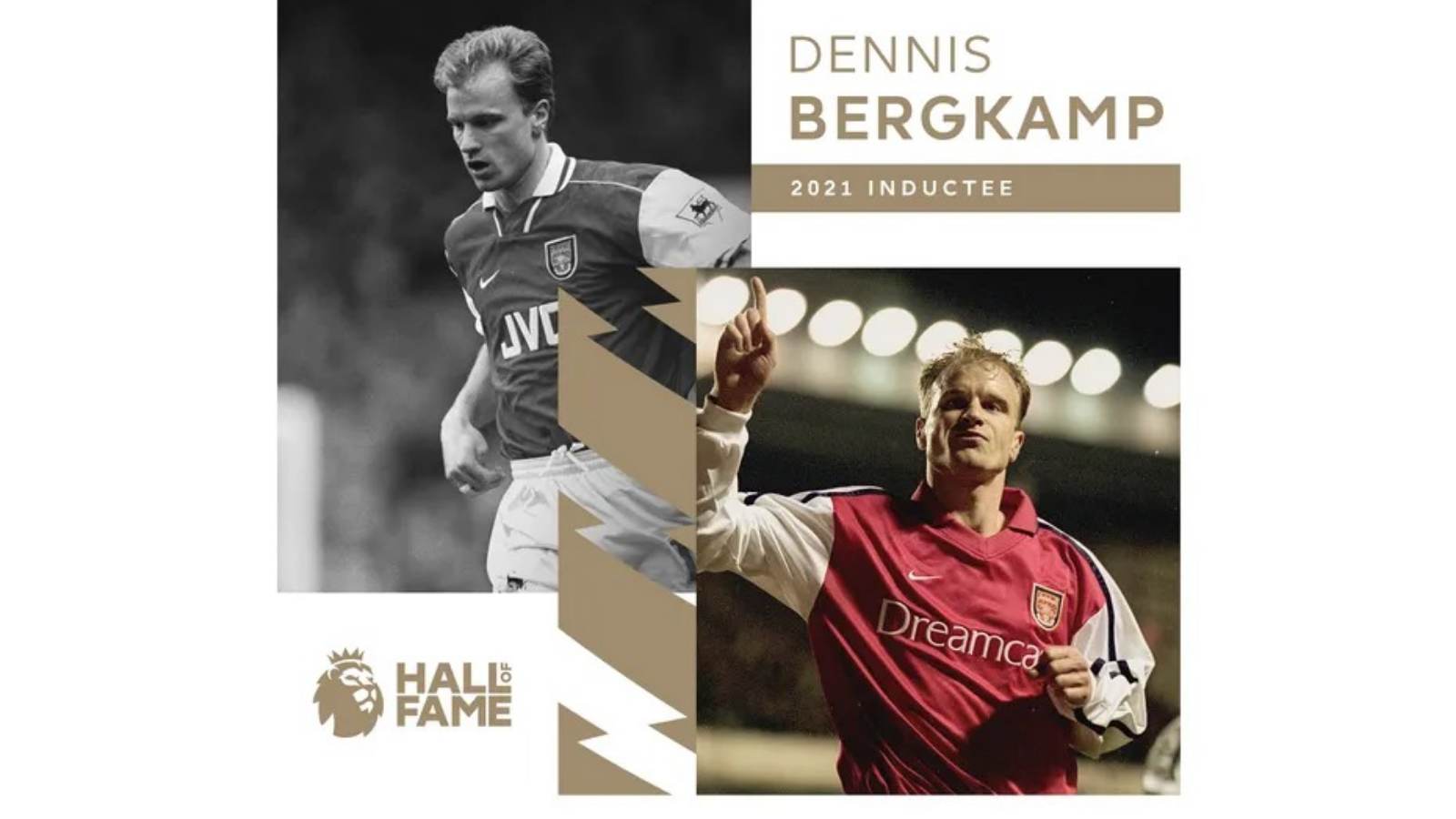 Arsenal legend Dennis Bergkamp becomes the latest inductee to the Premier League Hall of Fame