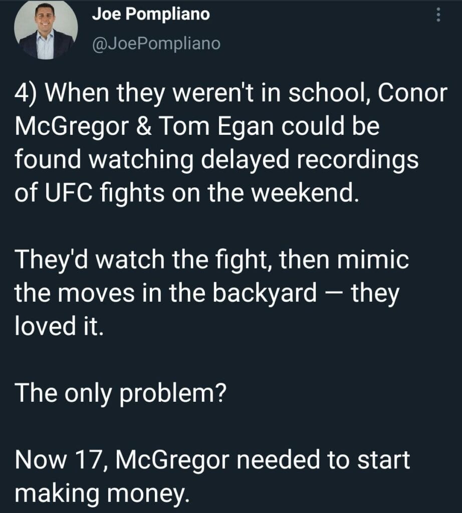 Conor McGregor and Tom Egan